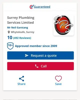 SPS reviews on checkatrade.com for customer peace of mind #plumbinglife #heatingengineer #localheatingcompany #surreyplumber #plumbingleaks #plumbinginstallations #boilerinstallation #worcesterbosch #worcesterboschfinance #toiletrepairs #taps #tapschanged #reliableplumbers